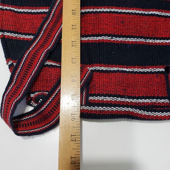 Indiana Hoosiers Fabric Woven Backpack with Logo, Red and Black - Picture 9 of 9